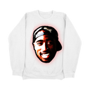 2Pac Retro Hip Hop White Sweatshirt collection - All Eyez on Me 90s streetwear for men, women & youth
