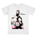 Mike Tyson 'Iron Mike' Vintage White Tee – 80s Boxing Streetwear for True Fans