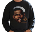 Men's Anthony Edwards Vintage Basketball Sweatshirt - Adult wearing rare retro NBA streetwear hoodie