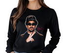 Puerto Rican Bunny Long Sleeve – Portrait Face Shirt, Urban Rabbit Streetwear, Latin Artist Style Merch, T-Shirts, Long Sleeves & Sweatshirts
