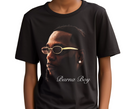 Burna Boy The African Giant T-Shirt - Vintage Side Portrait Tee - Cursive Name Design - Soft Cotton Fan Shirt