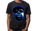 Youth Biggie Smalls Vintage Black Rap Tee - Teen wearing music icon rap fan shirt