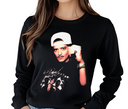 The Velvet Showman Long Sleeve – Retro Singer Portrait Shirt, Silk Vibe Streetwear, Funk Pop Artist Merch, T-Shirts, Long Sleeves & Sweatshirts