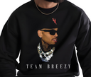 Team Breezy Sweatshirt - Chris Brown Crewneck, R&B Fan Club Pullover, Unisex Crewneck, Concert Merch Gift