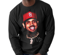 Chris Brown The Face of Breezy Long Sleeve - Vintage R&B Design - Breezy Tour Merch - Soft Layering Shirt - Fan Gift