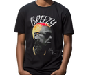 Youth Black Chris Brown Vintage Tee - Teen wearing retro concert fan shirt