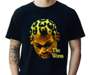 Men's Dennis Rodman The Worm Black Tee - Adult wearing vintage Bulls streetwear shirt