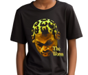 Youth Black Dennis Rodman The Worm Tee - Teen wearing retro basketball fan shirt