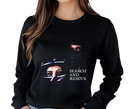 Women's Drake Search & Rescue Long Sleeve - Female wearing unisex hip hop concert wear