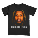 Free Lil Durk Mug Shot Graphic Tee collection - Rare drill hip hop streetwear for fans