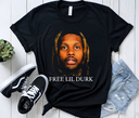 Free Lil Durk Mug Shot Tee product - Rare drill hip hop streetwear design