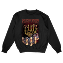 Oversized horror movie sweatshirt featuring Fright Night vampire artwork