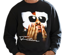 Men's Future We Don't Trust You Sweatshirt - Adult wearing hip hop streetwear