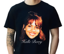 "Muscular man wearing oversized black Halle Berry supermodel tee, showcasing 90s hip-hop fashion influence"