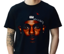 Man wearing Kendrick Lamar 90s Tee – Oversized Retro Rap Streetwear