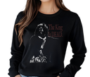 Woman styling Kendrick 'King is Dead' Long Sleeve – Feminine Lyrical Hip-Hop Look