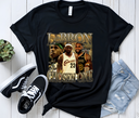 LeBron 'Chosen One' Black Tee Flat Lay – Rare NBA Artifact Display