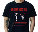 Man wearing Metro Boomin 'We Don't Trust You' Tee – Oversized Rap Streetwear