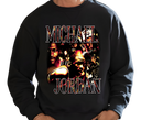 Man wearing MJ Vintage Sweatshirt – Oversized 90s Swagger