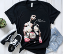 Tyson 'Iron Mike' Black Tee Flat Lay – Rare Boxing Memorabilia Display
