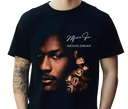 Man wearing MJ '6 Rings' Tee – 90s Basketball Throwback Style