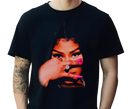 Man wearing Nicki Minaj Black Tee – Hip-Hop Fan Street Style
