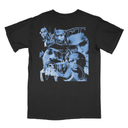 Pop Smoke Meet The Woo T-Shirt - Vintage Rapper Portrait Tee - Abstract Art Back - Brooklyn Drill Music Merch - Unisex Hip Hop Fan Shirt