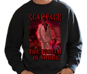 Scarface The World Is Yours Sweatshirt – Vintage Gangster Movie Hoodie, Retro Streetwear for Film Fans