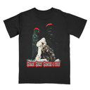 Drake & PARTYNEXTDOOR SSS4U vintage distressed graphic tee front with OVO Sound logo on soft unisex cotton t-shirt