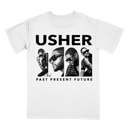 Usher Past Present Future Tour White Tee - Vintage R&B collector's shirt celebrating the Confessions era