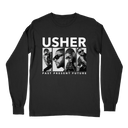 Usher Past Present Future White Black Long Sleeve - Premium R&B tour shirt celebrating three decades of hits