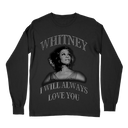 Whitney Houston 90s Long Sleeve - Vintage oversized pop icon shirt honoring The Preacher's Wife era
