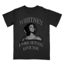 Whitney Houston 90s Vintage Tee - Retro oversized pop icon shirt celebrating The Bodyguard era