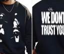 Metro Boomin 'We Still Don’t Trust You' Sweatshirt Flat Lay – Rare 2024 Merch