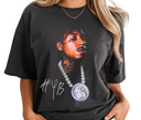 NBA YoungBoy Inspired Style T-Shirt - Top Pain Vintage Portrait Tee - Rap Concert Merch - Signature Name Streetwear