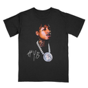 NBA YoungBoy Inspired Style T-Shirt - Top Pain Vintage Portrait Tee - Rap Concert Merch - Signature Name Streetwear