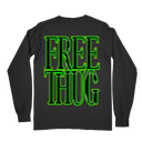 Young Thug Free Thug Long Sleeve - Retro rap concert tee for YSL fans - back of shirt veiw