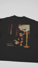 Official Drake 'Take Care' Album T-shirt - Close-up video shows buttery-soft tri-blend fabric, vintage 2011 tour graphics, and double-stitched seams for lasting OVO quality.