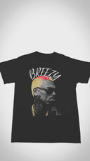 Official Chris Brown 'Breezy' album T-shirt - Close-up video shows ultra-soft tri-blend fabric, vibrant tour-inspired graphics, and reinforced stitching for concert-ready durability.
