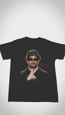 Puerto Rican Bunny Graphic Tee – Portrait Face Shirt, Urban Rabbit Streetwear, Latin Artist Style Merch, T-Shirts, Long Sleeves & Sweatshirts