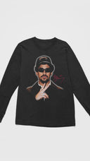 Puerto Rican Bunny Long Sleeve – Portrait Face Shirt, Urban Rabbit Streetwear, Latin Artist Style Merch, T-Shirts, Long Sleeves & Sweatshirts